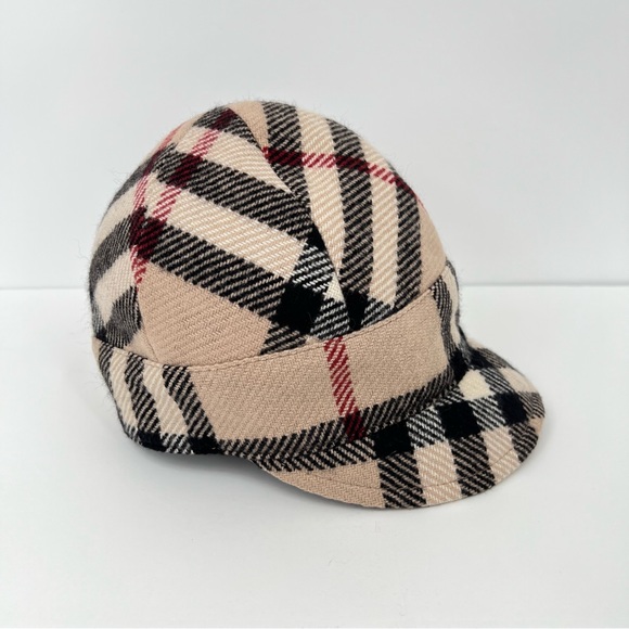 Burberry nova check hat cap wool cashmere blend small - Picture 2 of 12